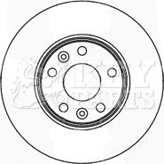 Key Parts KBD5163 - Тормозной диск autospares.lv