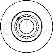 Key Parts KBD5109 - Тормозной диск autospares.lv