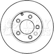 Key Parts KBD5131 - Тормозной диск autospares.lv