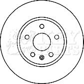 Key Parts KBD5894S - Тормозной диск autospares.lv