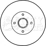 Key Parts KBD5897S - Тормозной диск autospares.lv