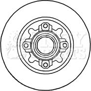 Key Parts KBD5841S - Тормозной диск autospares.lv