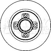 Key Parts KBD5842S - Тормозной диск autospares.lv