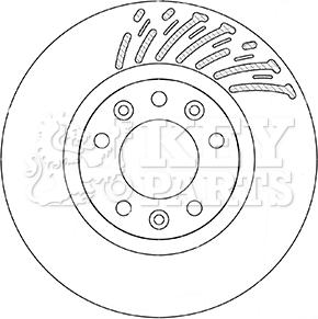 Key Parts KBD5360 - Тормозной диск autospares.lv