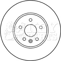 Key Parts KBD5314 - Тормозной диск autospares.lv