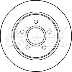 Key Parts KBD5241 - Тормозной диск autospares.lv