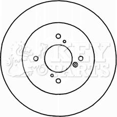 Key Parts KBD5209 - Тормозной диск autospares.lv