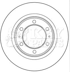 Key Parts KBD5289 - Тормозной диск autospares.lv