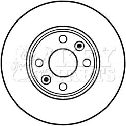 Key Parts KBD5226 - Тормозной диск autospares.lv