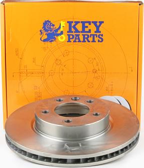 Key Parts KBD5757S - Тормозной диск autospares.lv