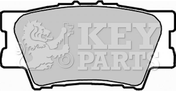 Key Parts KBP1990 - Тормозные колодки, дисковые, комплект autospares.lv