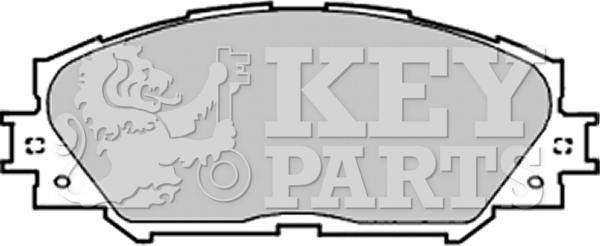 Key Parts KBP1991 - Тормозные колодки, дисковые, комплект autospares.lv