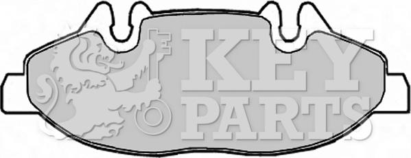 Key Parts KBP1949 - Тормозные колодки, дисковые, комплект autospares.lv