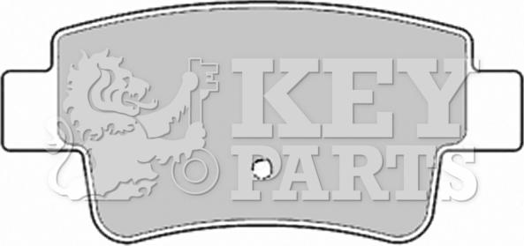 Key Parts KBP1946 - Тормозные колодки, дисковые, комплект autospares.lv