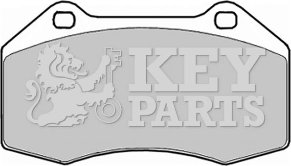 Key Parts KBP1909 - Тормозные колодки, дисковые, комплект autospares.lv