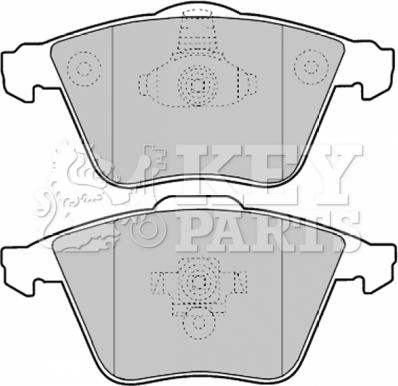 Key Parts KBP1903 - Тормозные колодки, дисковые, комплект autospares.lv