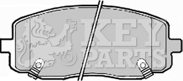 Key Parts KBP1910 - Тормозные колодки, дисковые, комплект autospares.lv