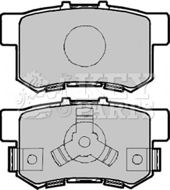 Key Parts KBP1985 - Тормозные колодки, дисковые, комплект autospares.lv