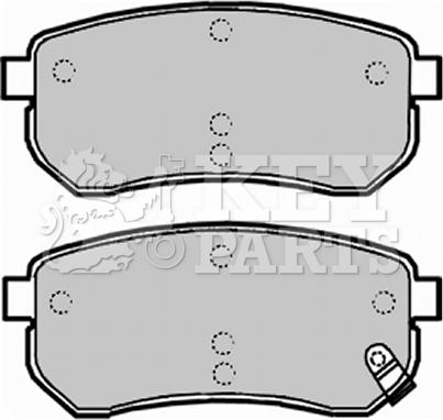 Key Parts KBP1932 - Тормозные колодки, дисковые, комплект autospares.lv