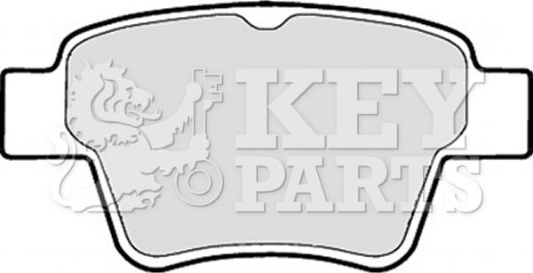 Key Parts KBP1920 - Тормозные колодки, дисковые, комплект autospares.lv