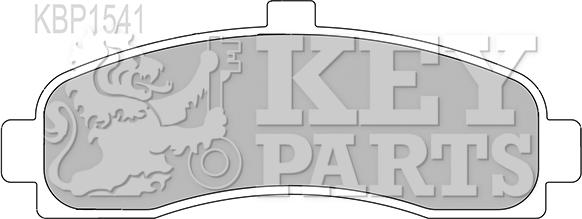 Key Parts KBP1541 - Тормозные колодки, дисковые, комплект autospares.lv