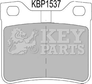 Key Parts KBP1537 - Тормозные колодки, дисковые, комплект autospares.lv