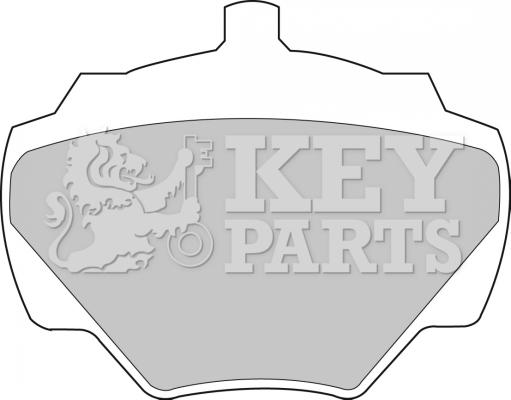 Key Parts KBP1528 - Тормозные колодки, дисковые, комплект autospares.lv