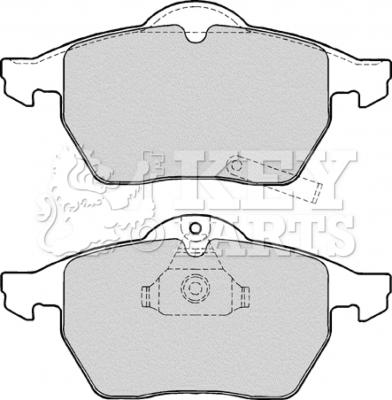 Key Parts KBP1643 - Тормозные колодки, дисковые, комплект autospares.lv