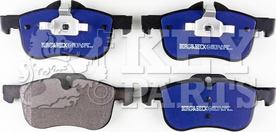 Key Parts KBP1614 - Тормозные колодки, дисковые, комплект autospares.lv