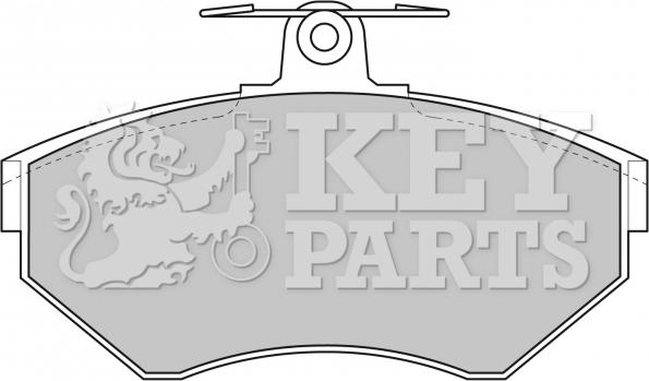 Key Parts KBP1620 - Тормозные колодки, дисковые, комплект autospares.lv