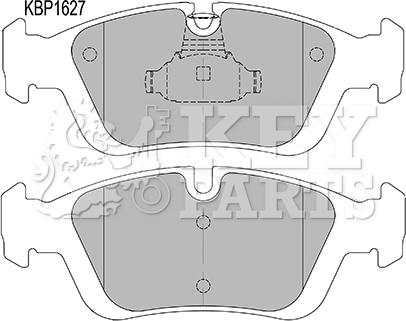 Key Parts KBP1627 - Тормозные колодки, дисковые, комплект autospares.lv