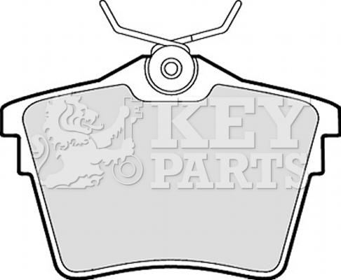 Key Parts KBP1899 - Тормозные колодки, дисковые, комплект autospares.lv