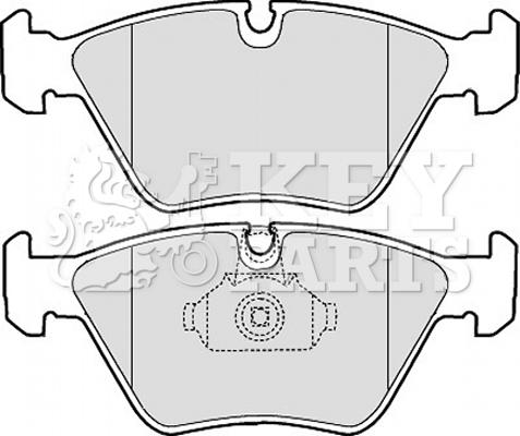 Key Parts KBP1843 - Тормозные колодки, дисковые, комплект autospares.lv