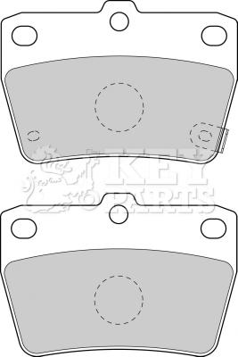 Key Parts KBP1804 - Тормозные колодки, дисковые, комплект autospares.lv