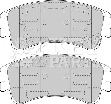 Key Parts KBP1815 - Тормозные колодки, дисковые, комплект autospares.lv