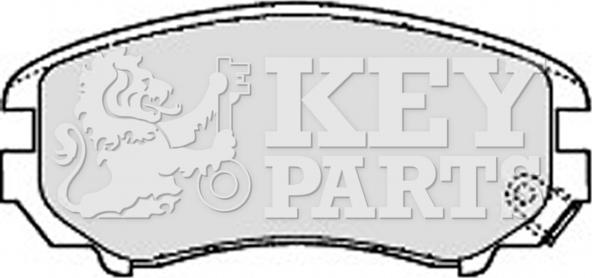 Key Parts KBP1884 - Тормозные колодки, дисковые, комплект autospares.lv