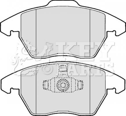 Key Parts KBP1888 - Тормозные колодки, дисковые, комплект autospares.lv