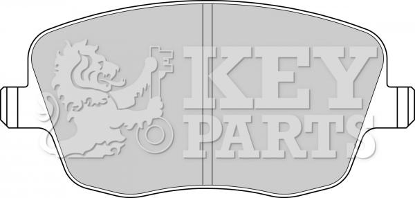 Key Parts KBP1825 - Тормозные колодки, дисковые, комплект autospares.lv