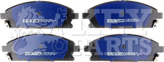 Key Parts KBP1820 - Тормозные колодки, дисковые, комплект autospares.lv