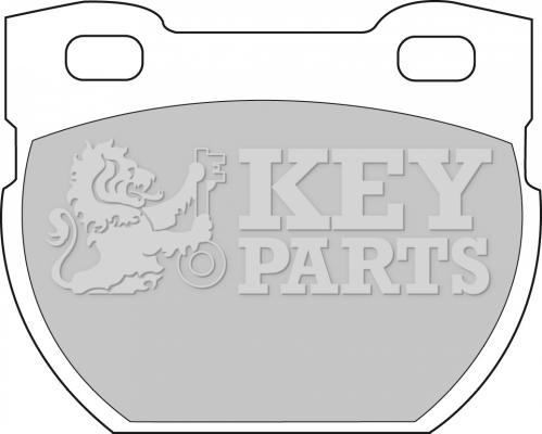 Key Parts KBP1250 - Тормозные колодки, дисковые, комплект autospares.lv