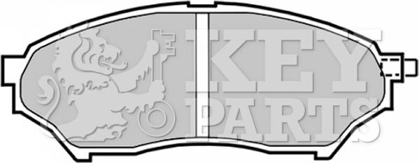 Key Parts KBP1759 - Тормозные колодки, дисковые, комплект autospares.lv