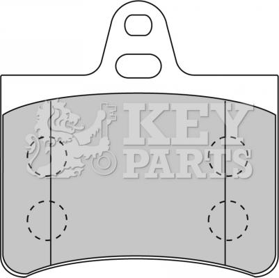 Key Parts KBP1710 - Тормозные колодки, дисковые, комплект autospares.lv