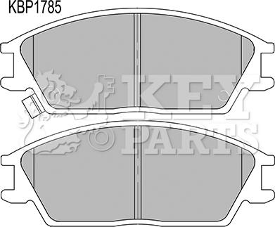 Key Parts KBP1785 - Тормозные колодки, дисковые, комплект autospares.lv