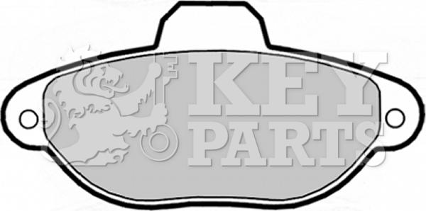 Key Parts KBP1738 - Тормозные колодки, дисковые, комплект autospares.lv