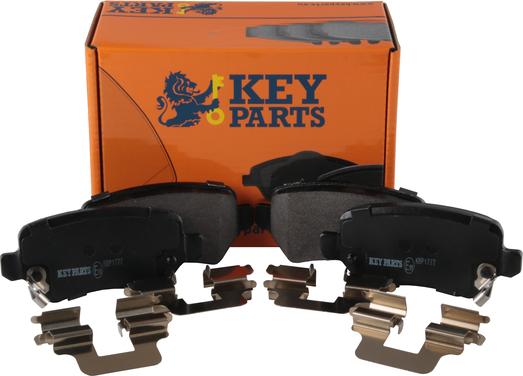 Key Parts KBP1777 - Тормозные колодки, дисковые, комплект autospares.lv