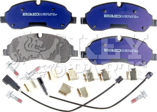 Key Parts KBP2514 - Тормозные колодки, дисковые, комплект autospares.lv