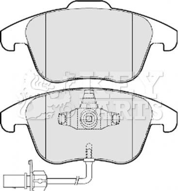 AUDI 8K0 698 151 P - Тормозные колодки, дисковые, комплект autospares.lv