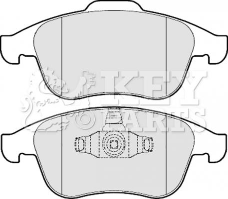 Key Parts KBP2057 - Тормозные колодки, дисковые, комплект autospares.lv