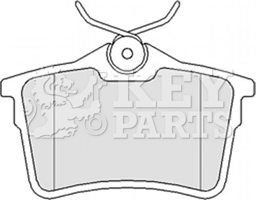 Key Parts KBP2063 - Тормозные колодки, дисковые, комплект autospares.lv