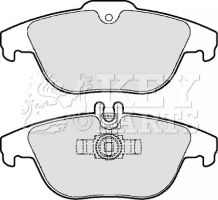 Key Parts KBP2062 - Тормозные колодки, дисковые, комплект autospares.lv